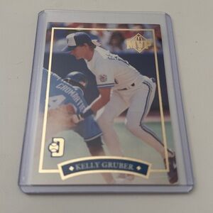 1992 Donruss Leaf Inc. McDonald’s MVP Blue Jays Kelly Gruber Trading Card #3